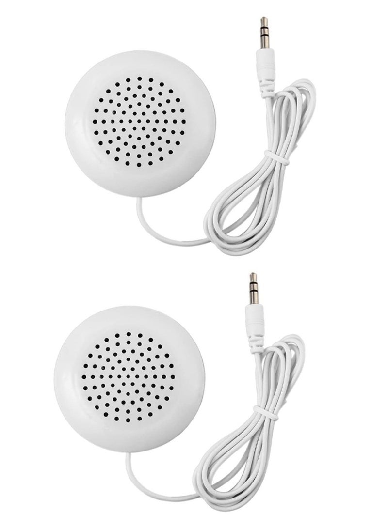 هيدفانا 2 قطعة مكبر صوت محمول محمول على شكل وسادة مكبرات صوت ستيريو صغيرة 3.5 ملم متوافقة مع الأجهزة تقريبًا - Image 1