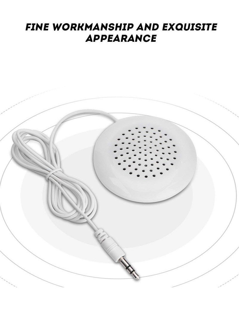 هيدفانا 2 قطعة مكبر صوت محمول محمول على شكل وسادة مكبرات صوت ستيريو صغيرة 3.5 ملم متوافقة مع الأجهزة تقريبًا - Image 2