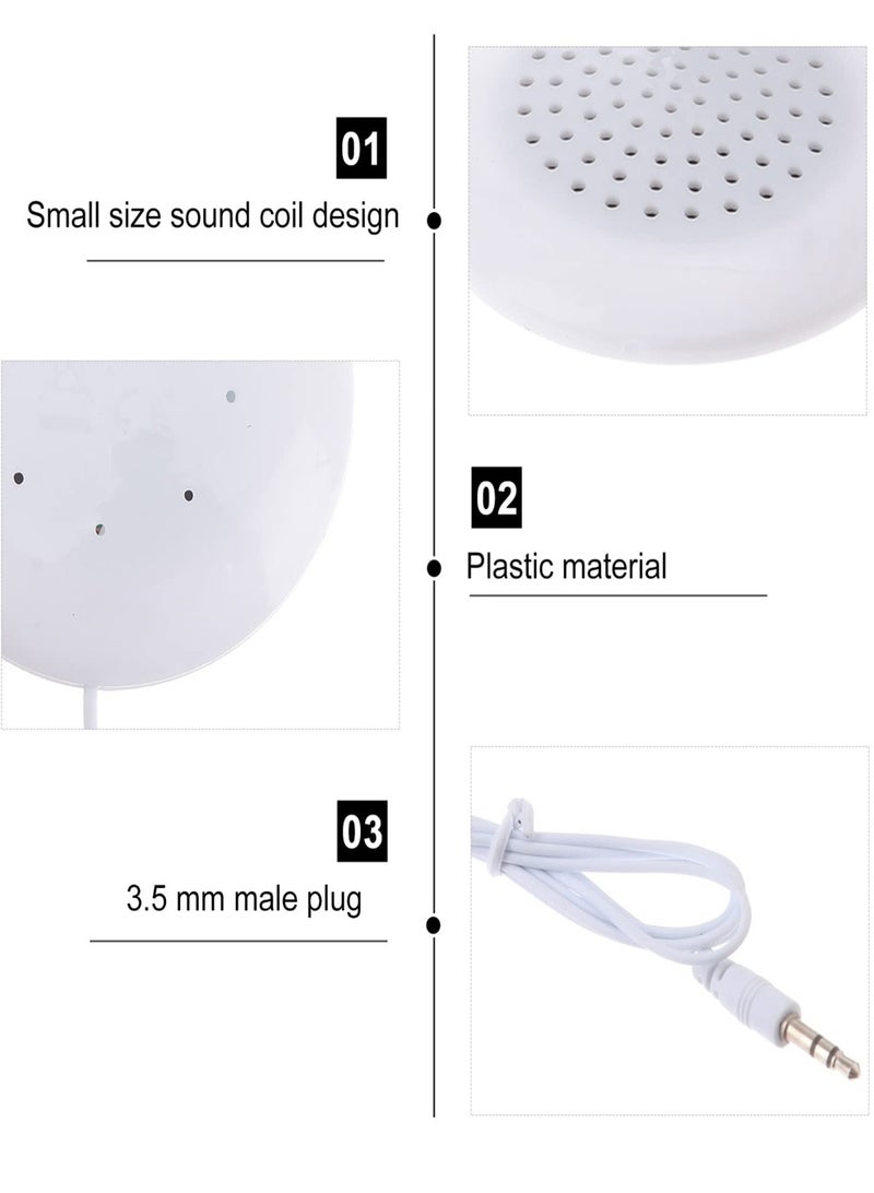 هيدفانا 2 قطعة مكبر صوت محمول محمول على شكل وسادة مكبرات صوت ستيريو صغيرة 3.5 ملم متوافقة مع الأجهزة تقريبًا - Image 4