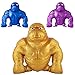 The Orb Factory ORB Funkee Monkee Metallic Golden Squishy Monkey Toy 3 Pack 1 45 lb Jumbo Golden Monkee and 2 Mega Precious Metal Monkeys Collectible Stretchy Funky Monkey Splat Stress Toys for Kids Adults - Image 4