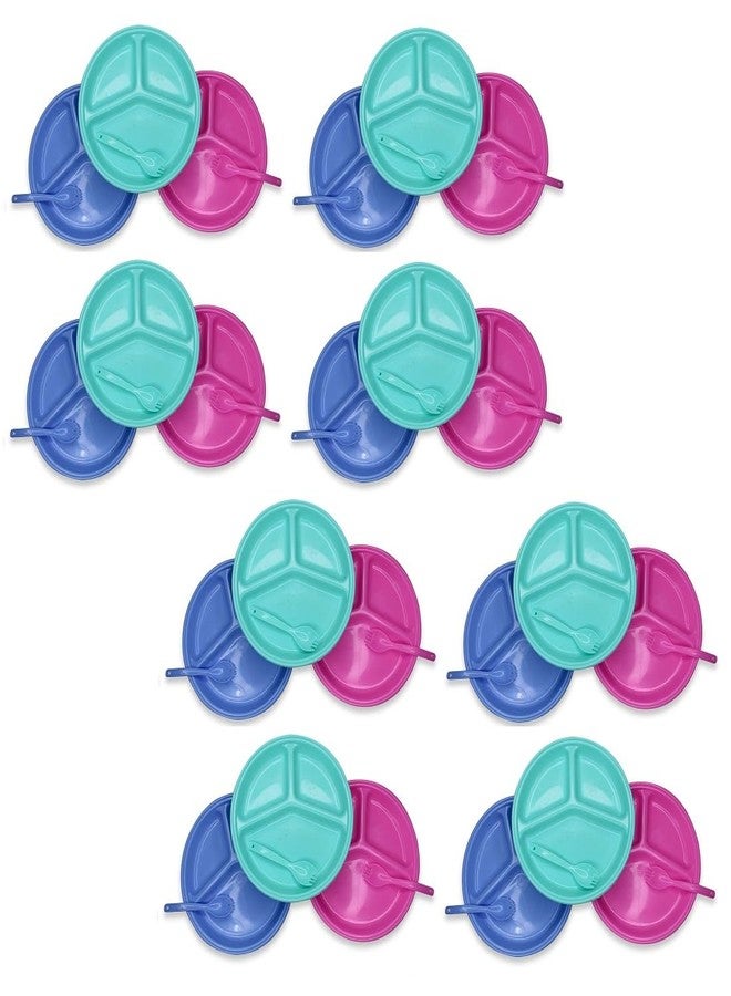 غلان مجموعة هدايا GLAN Navratri Kanya Pujan للبنات، هدايا تذكارية متعددة الألوان، عبوة من 1 (أطباق مستديرة، مجموعة من 24 قطعة) - Image 1