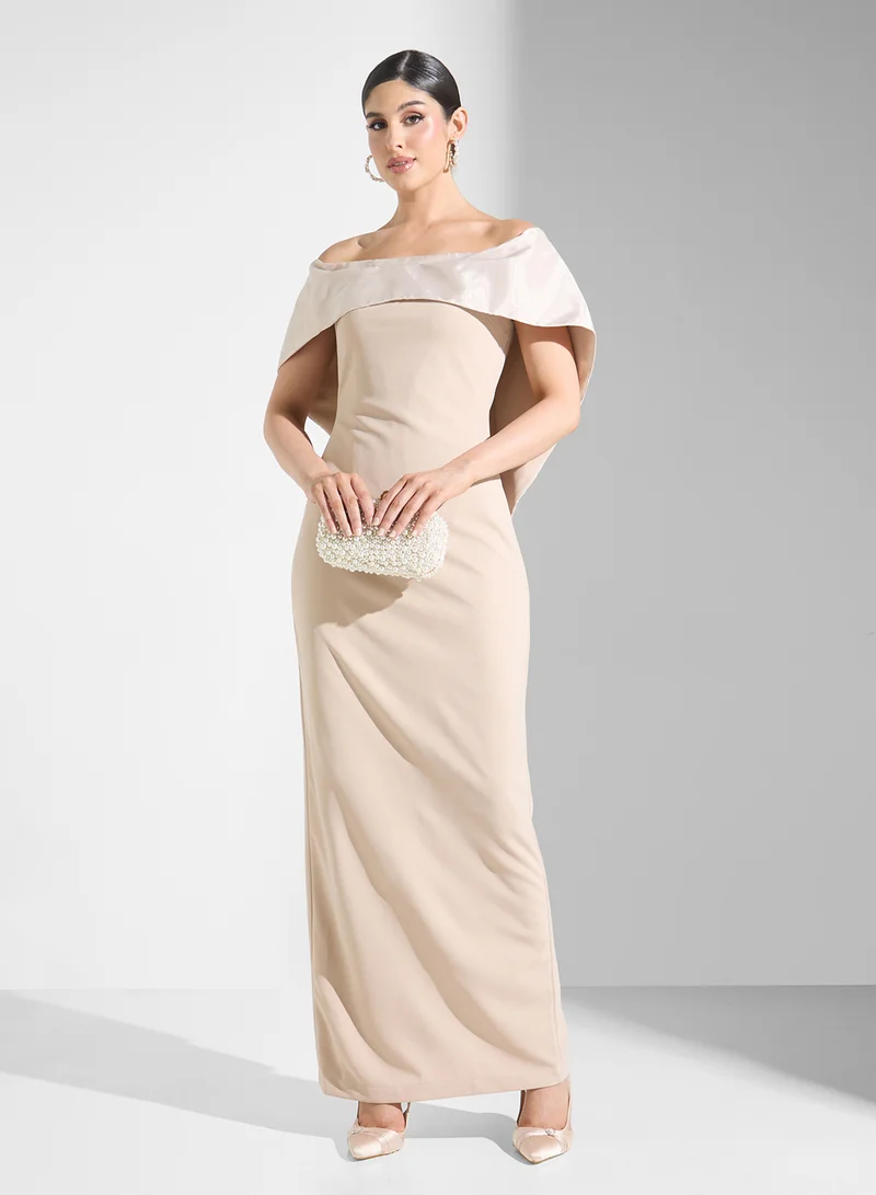 Iyra Off-Shoulder Column Dress