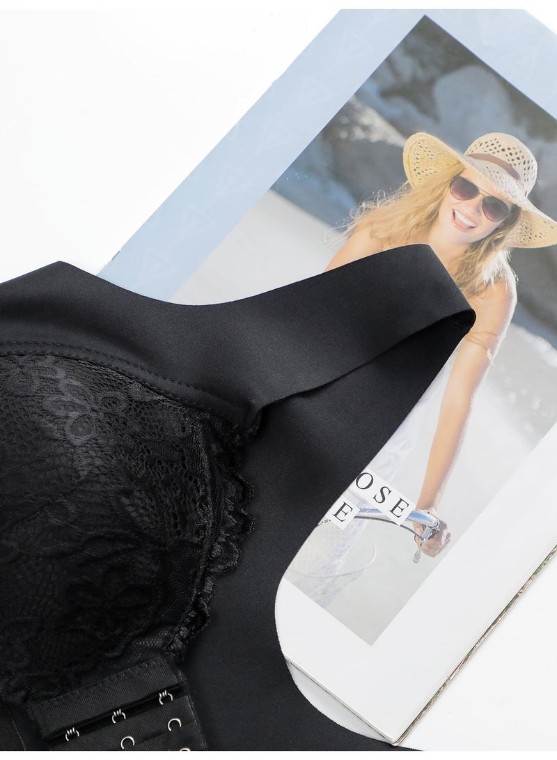 Women's front closed lace bra and panties - Image 5