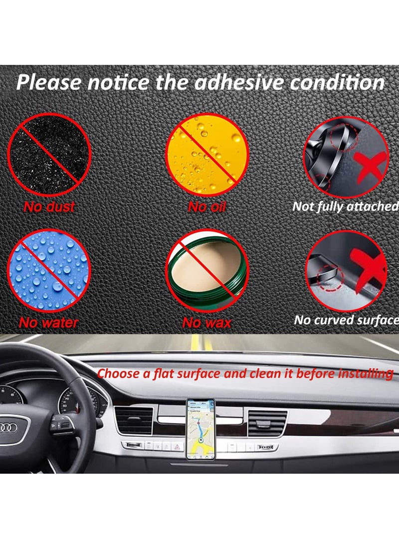 Captaintech Car Phone Mount for MagSafe, Magnetic Dashboard Phone Holder for Car, All Metal Design, Fit for Magsafe iPhone 14 13 12 Pro/Max/Mini/Plus MagSafe Case (Sliver) - Image 1