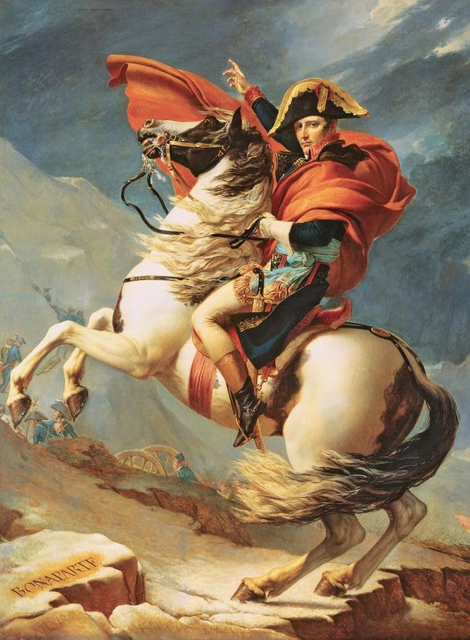 eurographics Napoleon Crossing The Alps by Jacques Louis David - Image 2
