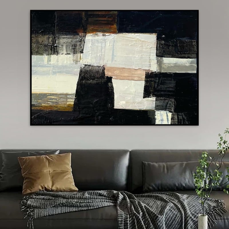 Marktna Canvas painting with a fine art design and a hollow frame, measuring (90×60), one piece - Image 1