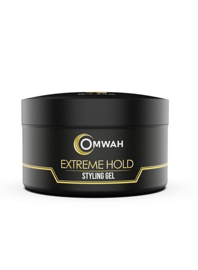 OMWAH جل تصفيف الشعر الاحترافي، تثبيت فائق، غني بفيتامينات E وB5، ثبات طويل الأمد ومظهر طبيعي يضيف كثافة وملمسًا (تثبيت فائق) 8.45 أونصة. - Image 2