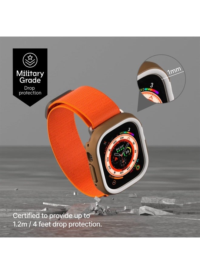 RHINOSHIELD Bumper Case Compatible with Apple Watch Ultra - [49mm] | Slim Protective Cover - Lightweight, Shock Absorbent, Non-Slip - Sage Green - Image 2