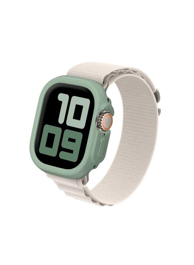 RHINOSHIELD Bumper Case Compatible with Apple Watch Ultra - [49mm] | Slim Protective Cover - Lightweight, Shock Absorbent, Non-Slip - Sage Green - Image 1