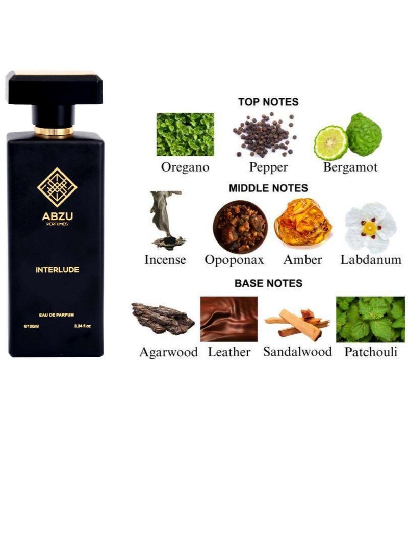 عطور ابزو عطور أبزو - عطر إنترلود | ١٠٠ مل | عطر للجنسين برائحة العود وخشب العنبر | عطر عربي فاخر - Image 3