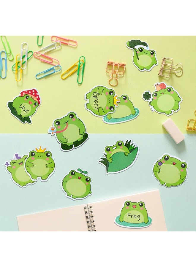 Xqumoi 30 Pack Frog Sticky Notes, Total 600 Sheets, Cute Cartoon Frog Self Sticky Notepads Writing Memo Pads Animal Page Marker for Office School Student Birthday Party Favors Goodies Bag Fillers - Image 3