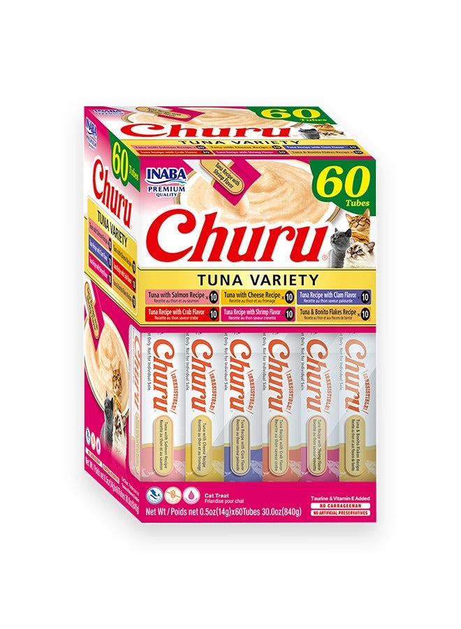 INABA Churu Tuna Variety - 60 Tubes - Image 1