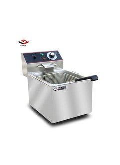 Grace Grace Commercial Counter-top Electric Single Fryer 8 Liter Stainless Steel Deep Fryer with Cover 220V 3250 Watts  - Image 2