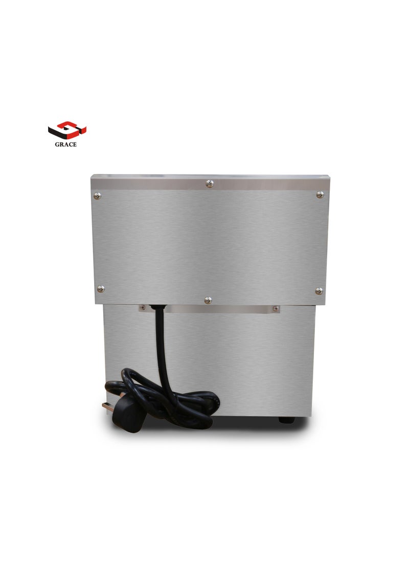 Grace - Grace Commercial Counter-top Electric Single Fryer 8 Liter Stainless Steel Deep Fryer with Cover 220V 3250 Watts - Image 1