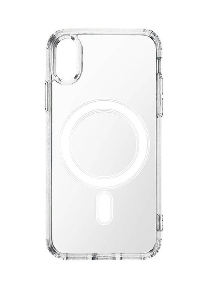 Magnetic MagSafe (2in1) Clear Magnetic Case for iPhone X with Screen Protector, Full Back Protection and Camera Lens Protector, Complete Coverage Set for Apple iPhone X