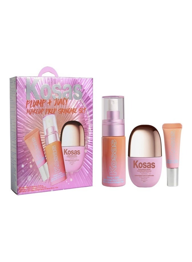 Kosas Plump + Juicy Makeup Prep Skincare Set 50ml – Hydrating & Plumping Glow Prep Kit - Image 1