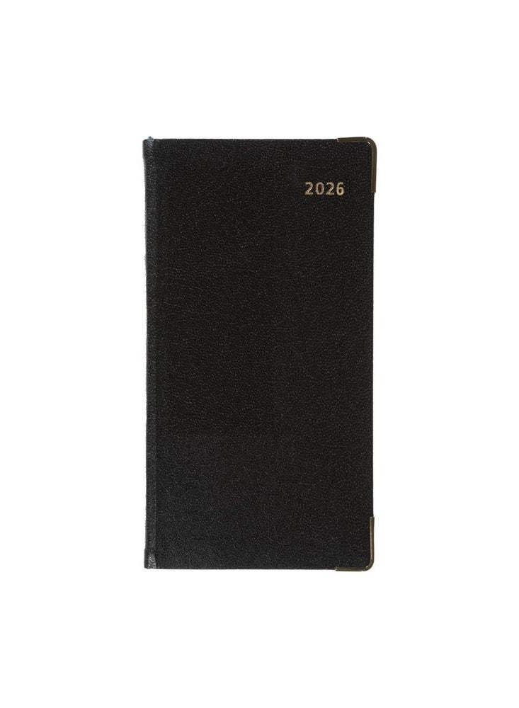 Collins - Business - Slim 2026 12 Month Calendar Year Planner, Week-To-View with Notes Pocket Diary - Black (CNB.99-26) - Image 2