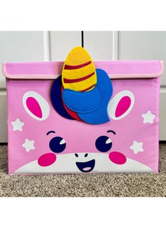 quokka QUOKKA Toy Storage Box for Boys and Girls - 16x12x10 In Toy Chest Organizer for Kids - | Collapsible | Handles | Flip-Top Lids | - Fabric Foldable Bin for Playroom - Nursery Room Organization  - Image 1