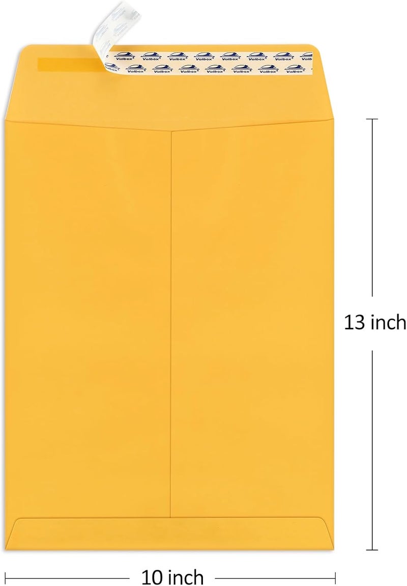 ValBox 10x13 Self Seal Catalog Envelopes 150 Packs Brown Kraft Large Envelopes with Peel and Seal Flap for Mailing, Organizing and Storage - Image 2