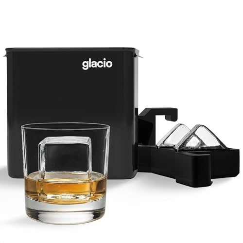 glacio Clear Ice Maker Set – Crystal Clear Ice Ball & Cube Molds for Whiskey and Cocktails | Dilution-Free Directional Freezing Design | Easy Removal - Image 1