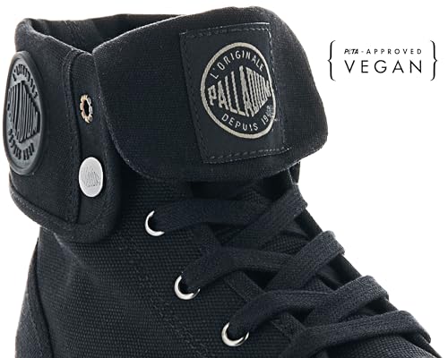 PALLADIUM حذاء بالاديوم للرجال من قماش باجي، أسود/أسود، 9 م - Image 5