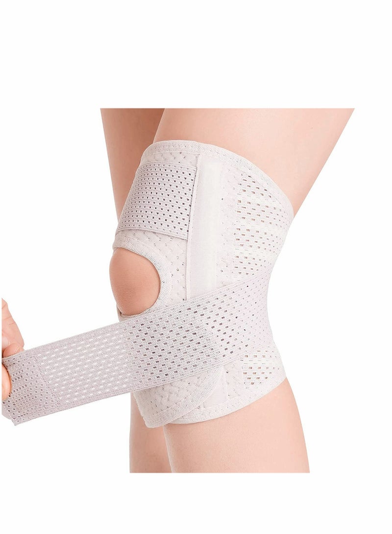 KASTWAVE Knee Brace with Side Stabilizers Relieve Meniscal Tear Knee Pain ACL MCL Arthritis, Breathable Adjustable Knee Support Suitable for Men and Women with Sports Injuries  - Image 1