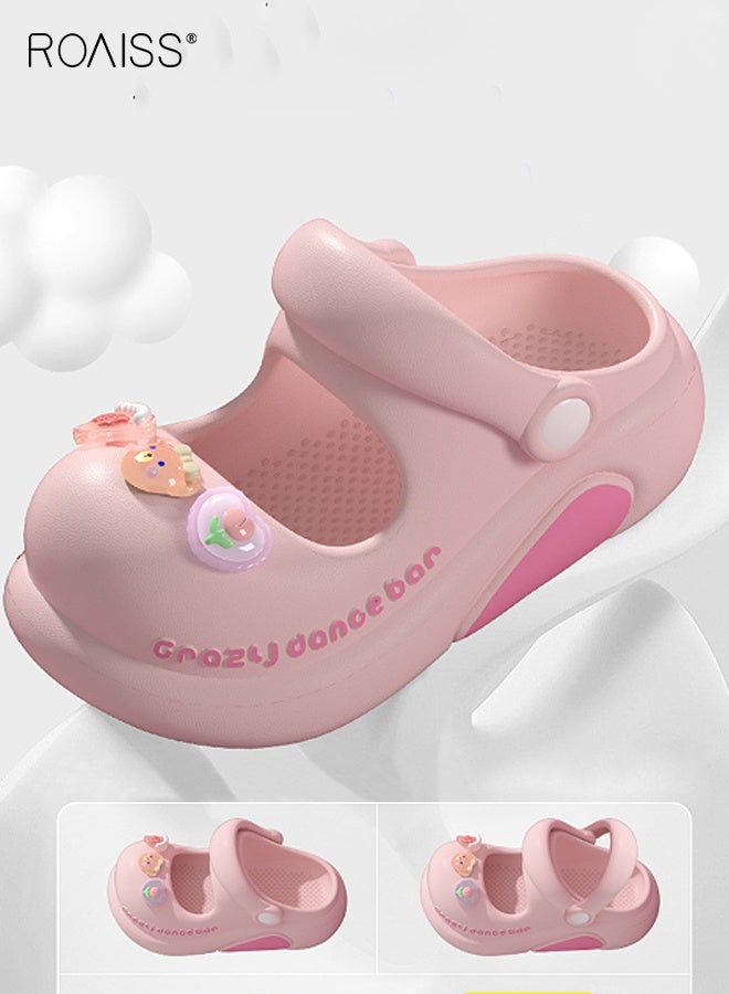 رويس صنادل صيفية للأطفال، قباقيب مريحة مع نعل EVA مانع للانزلاق، شباشب مسامية بتصميم كرتوني، شباشب مريحة للأطفال، أحذية شاطئية كاجوال للأطفال - Image 3