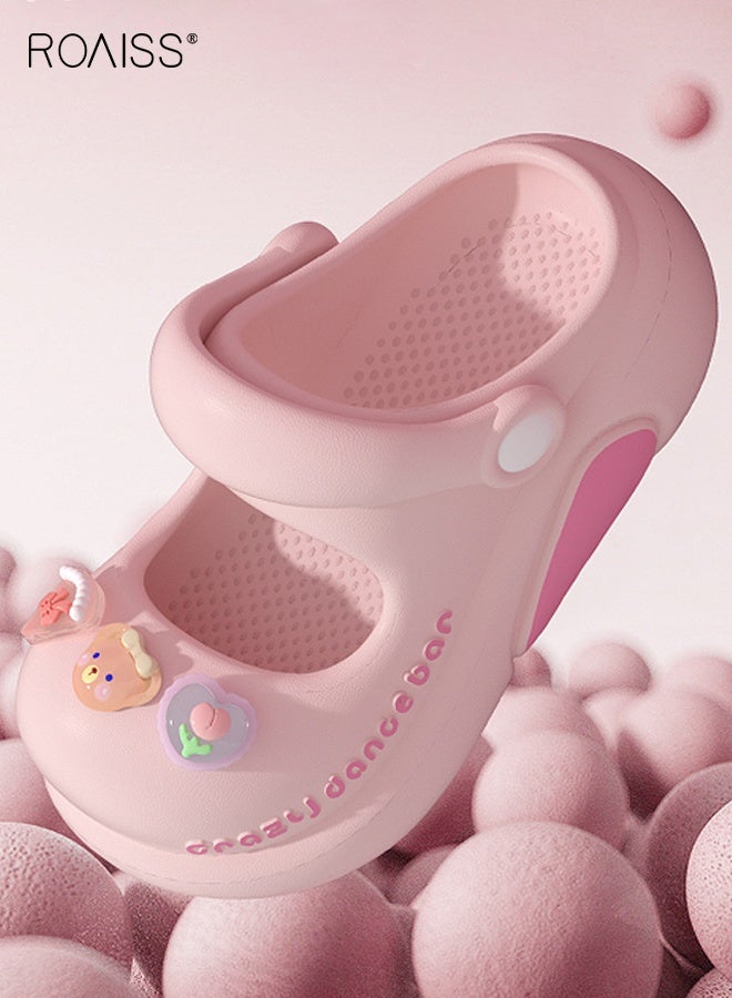 رويس صنادل صيفية للأطفال، قباقيب مريحة مع نعل EVA مانع للانزلاق، شباشب مسامية بتصميم كرتوني، شباشب مريحة للأطفال، أحذية شاطئية كاجوال للأطفال - Image 2