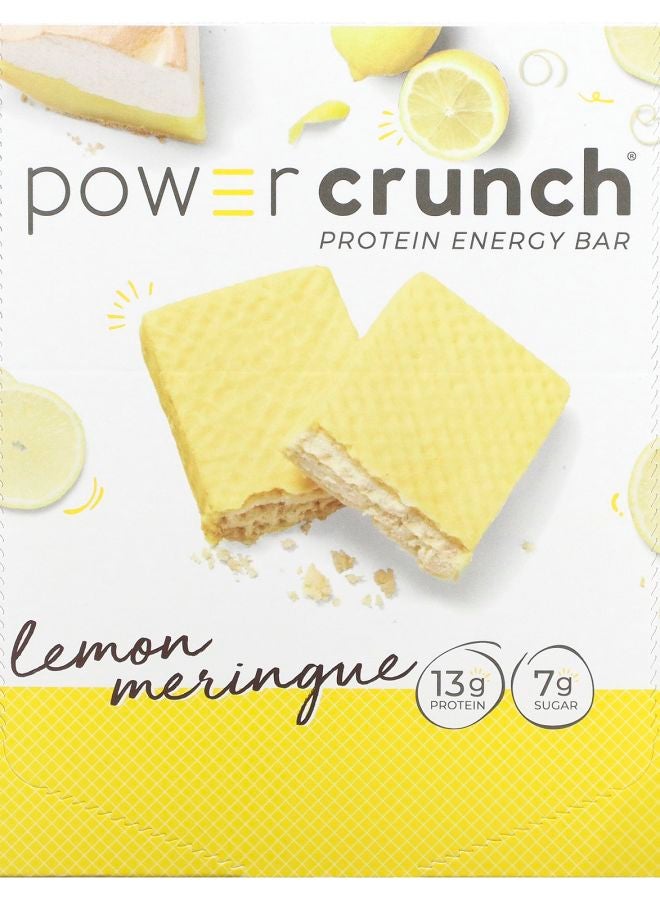 Power Crunch Protein Energy Bar Lemon Meringue 12 Bars 1.4 oz (40 g) Each