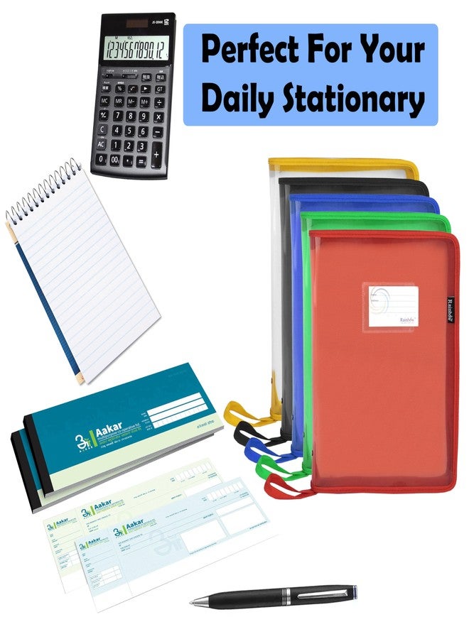 Shuban Plastic File Folder File Folders Zipper Bag for Certificates File Pouch Plastic Wallet Folders for Home, Office, School (Chain Bag - B5-2 Qty-Assorted Color) - Image 3