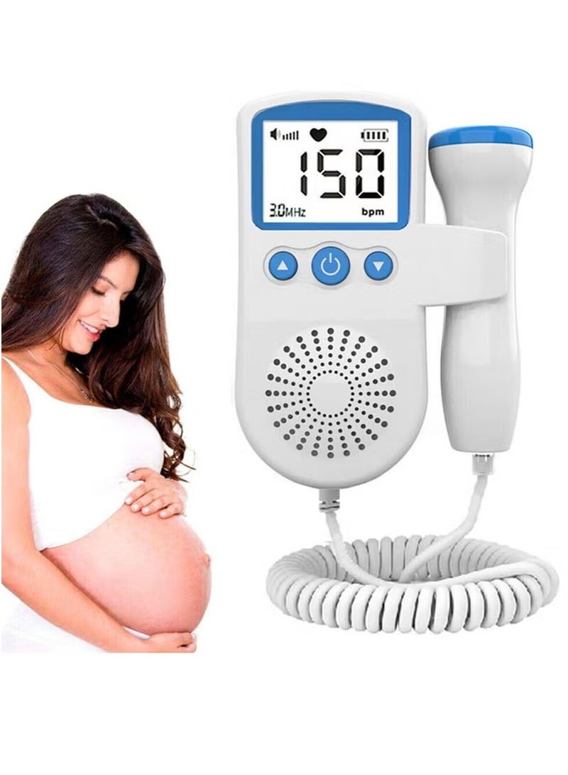 Halamine Fetal Heart Rate Monitor, Portable Ultrasound Doppler,  with LCD Screen - Image 2