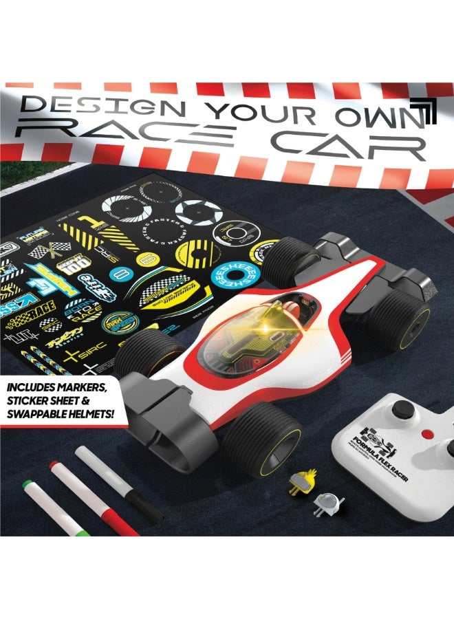 Sharper Image® Formula Flex Remote Control F1 Customizable Racer Car Toy for Kids 6+ Years, Oversized Tires, Easy-To-Use 2.4 Ghz Long Range Control - Image 2