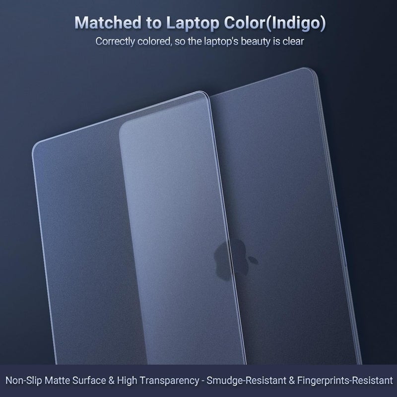 MOSISO Compatible with MacBook Neo Case 13 inch 2026 Release Model A3404, Seamlessly Closes&Fingerprints-Resistant Protective Hard Shell Cover, Great for Work Travel Study Daily Use, Indigo Clear - Image 3