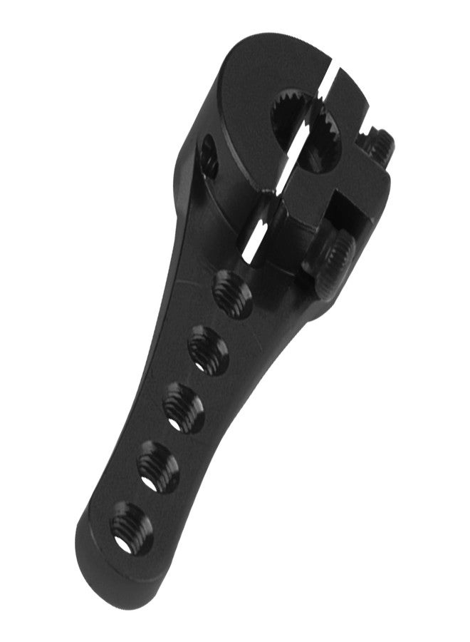 Vgoohobby 3Pack Aluminum 25T Servo Horn Long Steering Servo Arm Compatible with Futaba Savox Power HD Xcore 1/8 1/10 TRX4 SCX10 RC Crawler (Black) - Image 4