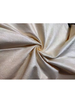 Homefab India Homefab India Pack of 2 Royal Silky Cream Long Door Curtains with Stainless Steel Eyelets - 8 feet  - Image 3