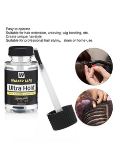 Ultrahold Thin Silicone Hair Replacement Adhesive - Long Lasting Fixation for Poly and Lace Wigs - 3-4 Weeks, Wigs, Wig Systems - Invisible, Waterproof Adhesive (101ml)  - Image 2