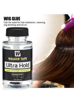 Ultrahold Thin Silicone Hair Replacement Adhesive - Long Lasting Fixation for Poly and Lace Wigs - 3-4 Weeks, Wigs, Wig Systems - Invisible, Waterproof Adhesive (101ml)  - Image 4