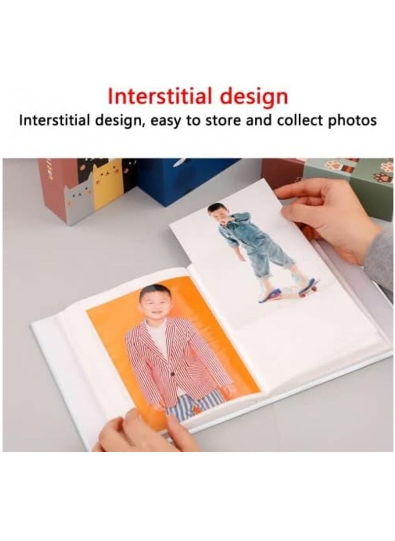 KCDMBUE Photo Album Book for 10 x 15 cm Photos, Holds 100 Pictures, Textured Decorative Cover, Keepsake Memory Album for Photo Collection, Travel, Family, Wedding & Baby Moments (Style 1)  - Image 3