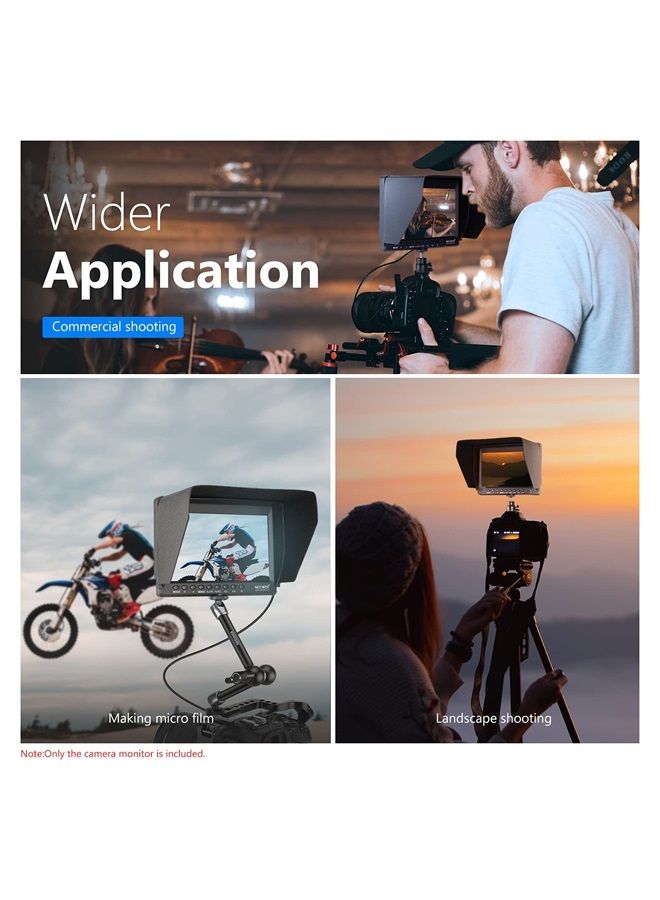 Neewer Film Movie Video Making System Kit with F100 7-inch 1280x800 IPS Screen Field Monitor (Support 4k Input) and Cool Ballhead Arm (Kit I) - Image 5