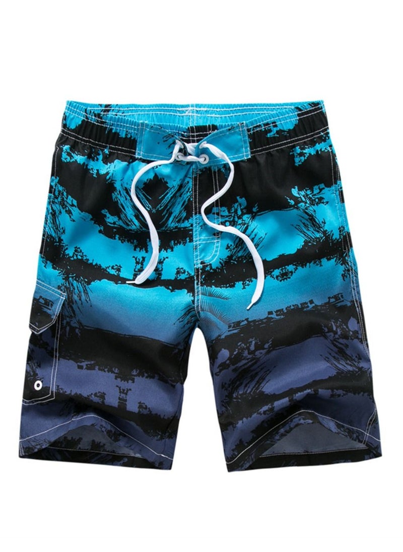 Loquat - Sports Loose Breathable Swimming Short  Blue - Image 1