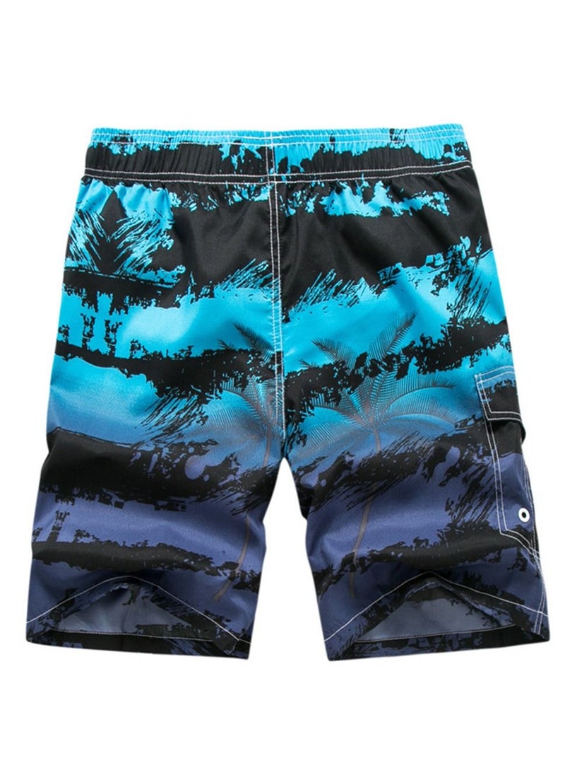 Loquat - Sports Loose Breathable Swimming Short  Blue - Image 1