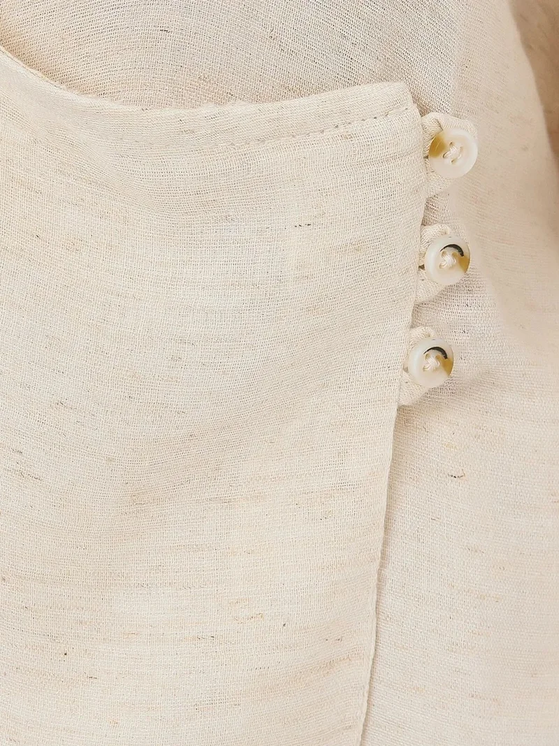 HICCUP  Cotton Wrap Buttoned Long Sleeve Coords for Women | Best Price UAE