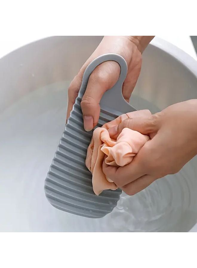 Gray Portable Folding Washing Board Non Slip Design For Laundry Kitchen Bathroom - Image 2