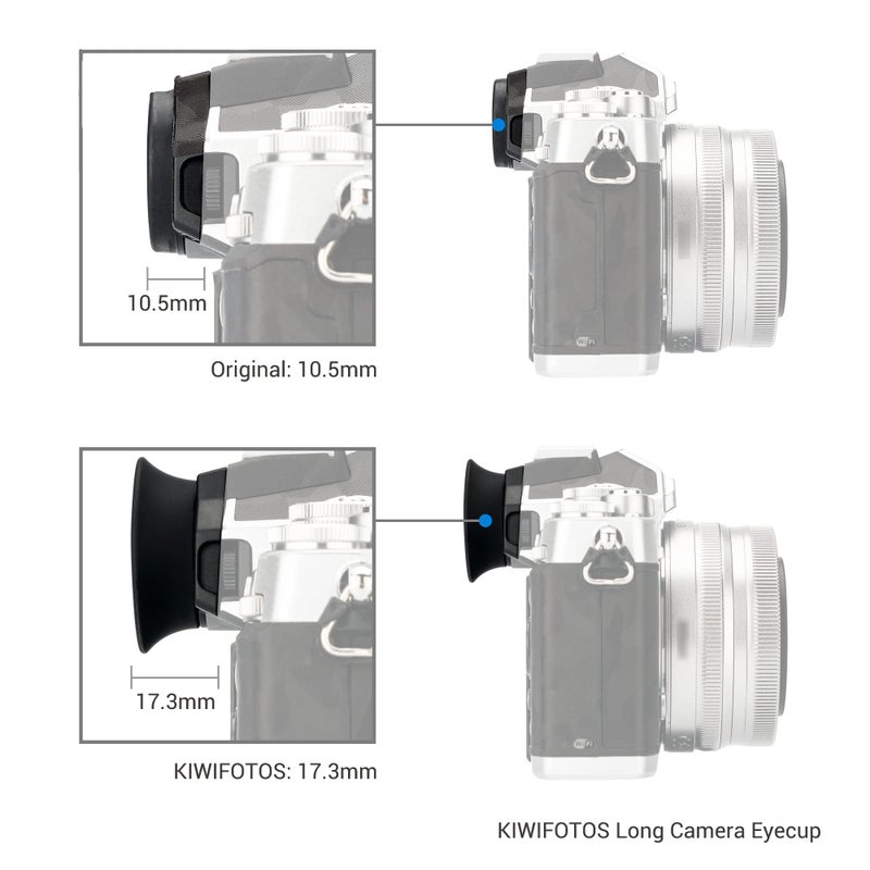 Kiorafoto Soft Silicon Camera Viewfinder Eyecup Eyepiece Eyeshade for Nikon Zfc Z fc Camera Replaces Nikon DK-32 Eye Cup Protector - Image 5