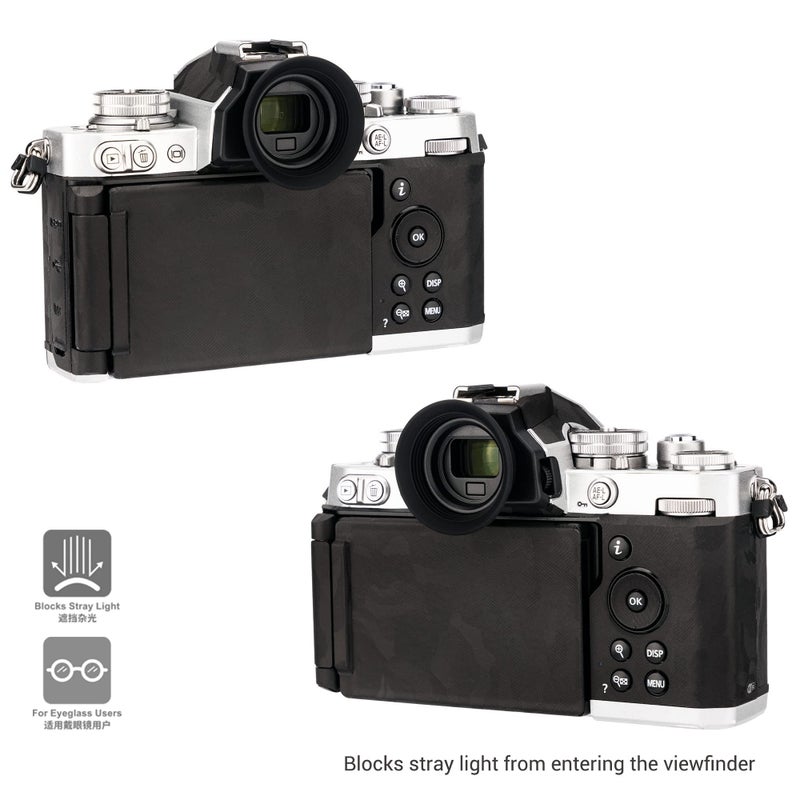 Kiorafoto Soft Silicon Camera Viewfinder Eyecup Eyepiece Eyeshade for Nikon Zfc Z fc Camera Replaces Nikon DK-32 Eye Cup Protector - Image 3