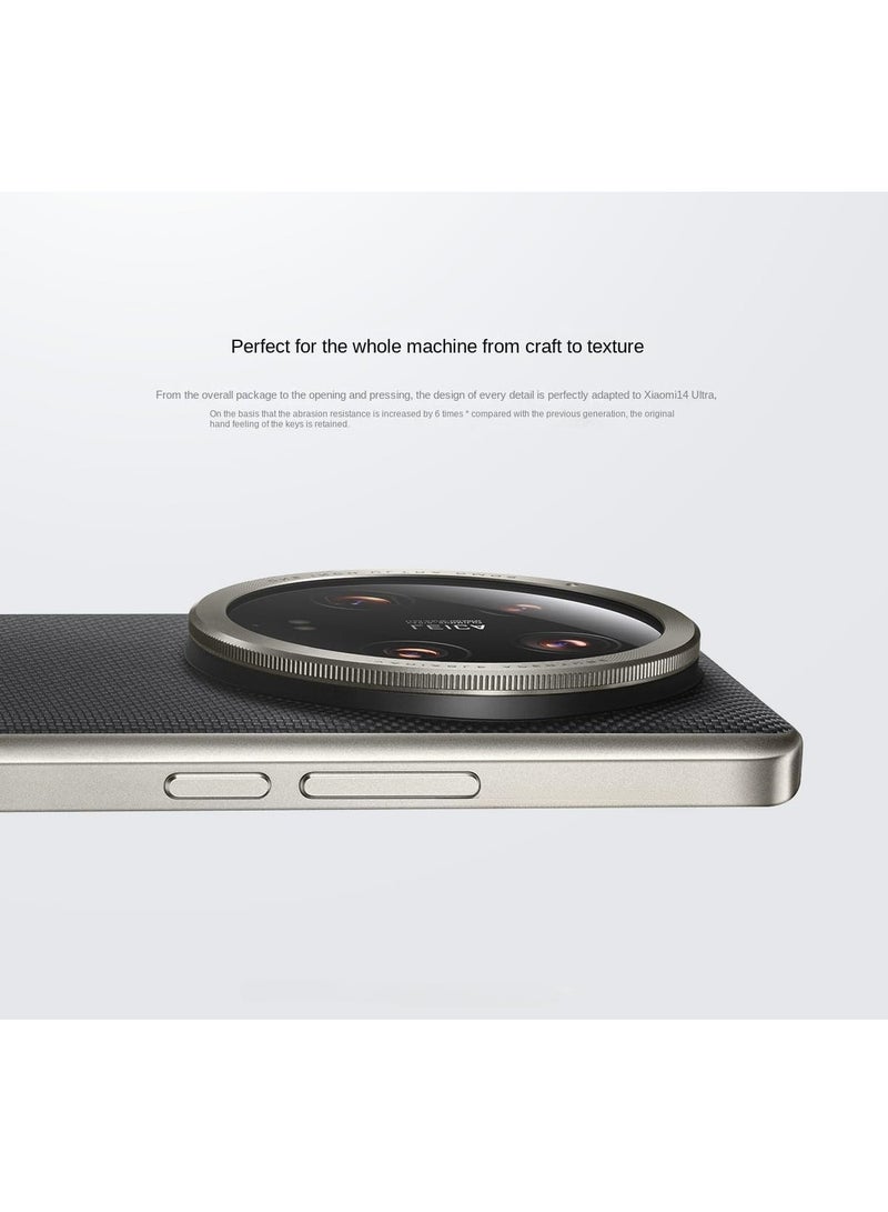 general Luxury PU Leather Case Compatible with Xiaomi 14 Ultra,Back Cover Full Protection Silicone Phone Case for Mi 14 Ultra - Image 2