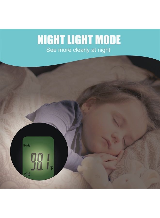 Non Contact/No Touch Forehead Thermometer for Adults, Kids, and Babies, Accurate Hospital Medical Grade Touchless Temporal Thermometer FSA HSA Approved, Serenity