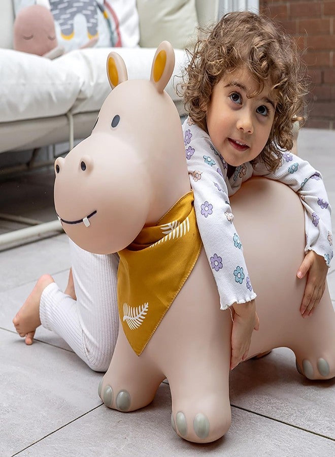 Kindsgut Bouncy Animal Hopper Hippo for Children, Designed in Germany, Playful and Modern Colors, air Pump Included, Indoors and Outdoors - Image 4