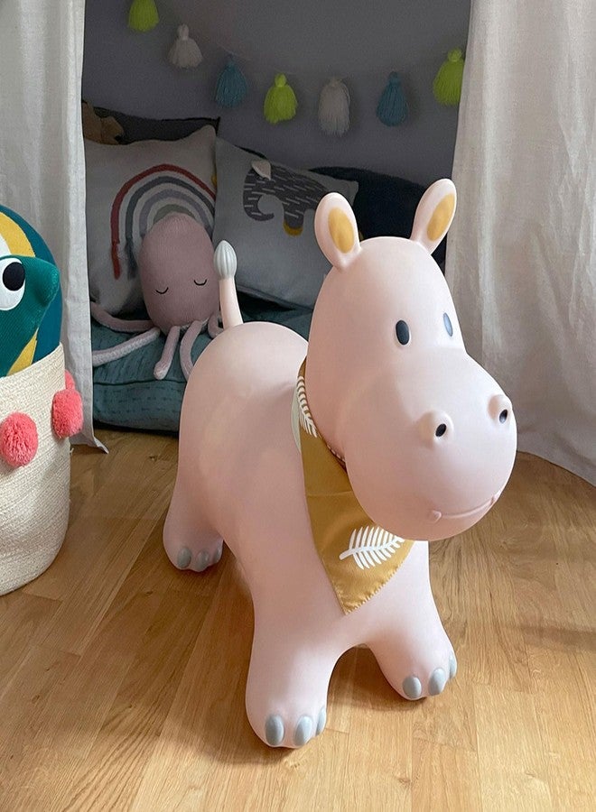 Kindsgut Bouncy Animal Hopper Hippo for Children, Designed in Germany, Playful and Modern Colors, air Pump Included, Indoors and Outdoors - Image 3