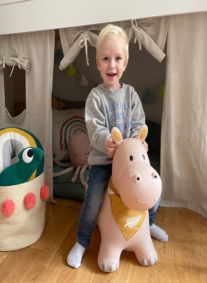Kindsgut Bouncy Animal Hopper Hippo for Children, Designed in Germany, Playful and Modern Colors, air Pump Included, Indoors and Outdoors - Image 2